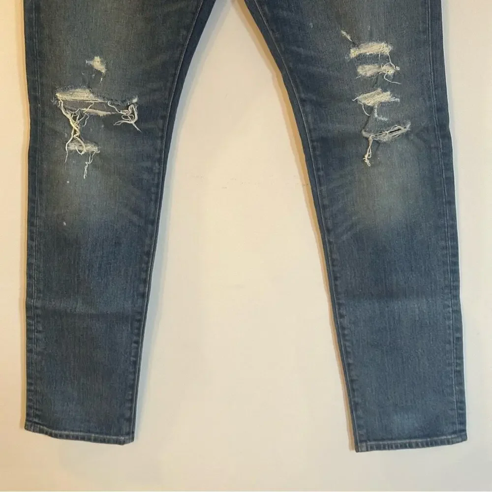 Men's J. Crew Distressed 484 Jeans Sz 29 x 30 Slim Fit Stretch Jeans